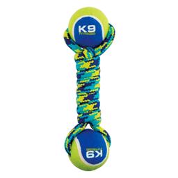 Zeus K9  Fitness Double Tennisbold Reb og 2 Bolde